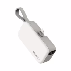 Momax รุ่น 1-Power Mini หัวชาร์จ Lightning - พาวเวอร์แบงค์ความจุ 5000 mAh - สี White