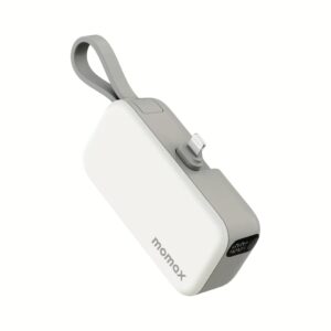 Momax รุ่น 1-Power Mini หัวชาร์จ Lightning - พาวเวอร์แบงค์ความจุ 5000 mAh - สี White