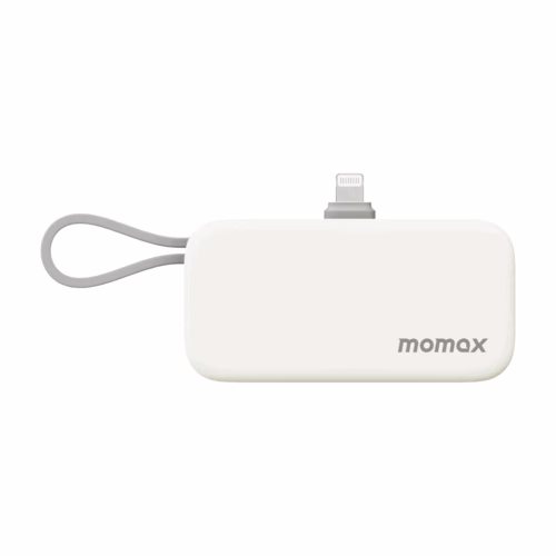 Momax รุ่น 1-Power Mini หัวชาร์จ Lightning - พาวเวอร์แบงค์ความจุ 5000 mAh - สี White