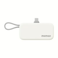 Momax รุ่น 1-Power Mini หัวชาร์จ USB-C - พาวเวอร์แบงค์ความจุ 5000 mAh - สี White