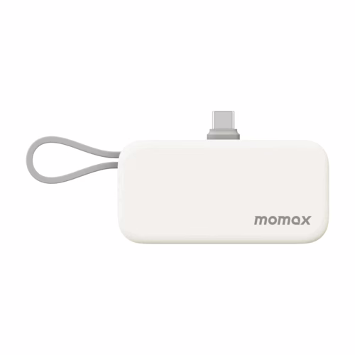 Momax รุ่น 1-Power Mini หัวชาร์จ USB-C - พาวเวอร์แบงค์ความจุ 5000 mAh - สี White