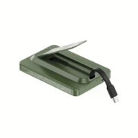 Momax รุ่น 1-Power X Pro with Stand (5000mAh) - พาวเวอร์แบงค์ไร้สาย+Built-in USB-C - สี MS-06F-Green (Limited Edition)