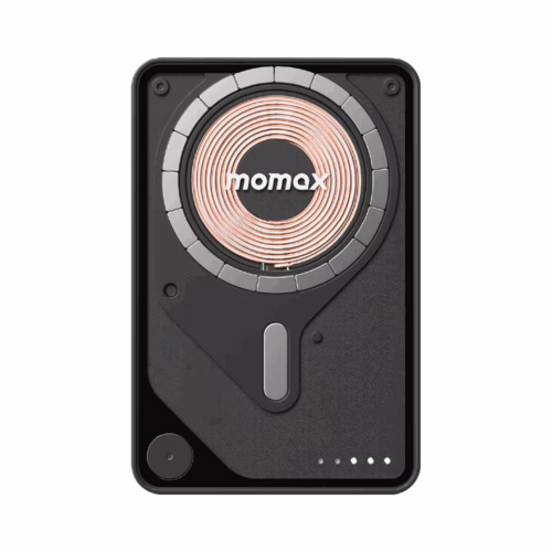 Momax รุ่น 1-Power X Pro with Stand (5000mAh) - พาวเวอร์แบงค์ไร้สาย+Built-in USB-C - สี White