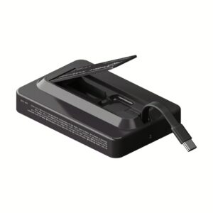 Momax รุ่น 1-Power X Pro+ with Stand (10000mAh) - พาวเวอร์แบงค์ไร้สาย+Built-in USB-C - สี Black