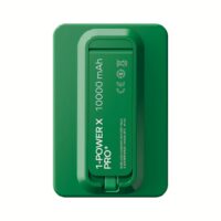 Momax รุ่น 1-Power X Pro+ with Stand (10000mAh) - พาวเวอร์แบงค์ไร้สาย+Built-in USB-C - สี Green