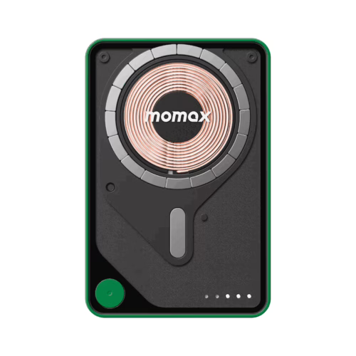 Momax รุ่น 1-Power X Pro+ with Stand (10000mAh) - พาวเวอร์แบงค์ไร้สาย+Built-in USB-C - สี Green