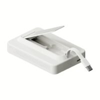 Momax รุ่น 1-Power X Pro+ with Stand (10000mAh) - พาวเวอร์แบงค์ไร้สาย+Built-in USB-C - สี White