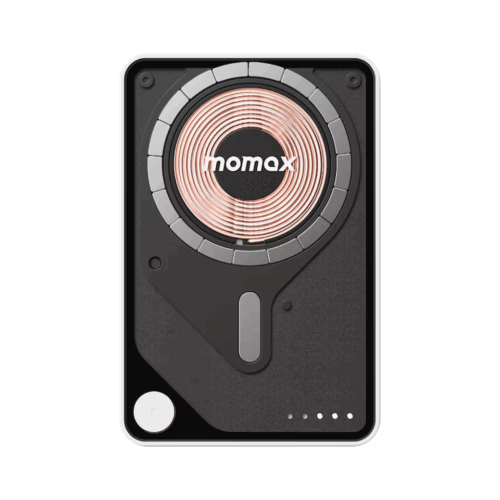 Momax รุ่น 1-Power X Pro+ with Stand (10000mAh) - พาวเวอร์แบงค์ไร้สาย+Built-in USB-C - สี White