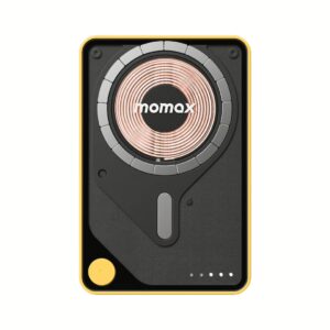 Momax รุ่น 1-Power X Pro+ with Stand (10000mAh) - พาวเวอร์แบงค์ไร้สาย+Built-in USB-C - สี Yellow