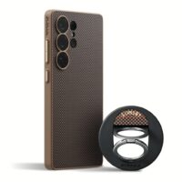 Pitaka รุ่น PIN Button - เคส Galaxy S25 Ultra - สี Black/Gold