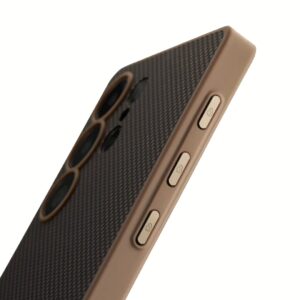 Pitaka รุ่น PIN Button - เคส Galaxy S25 Ultra - สี Black/Gold