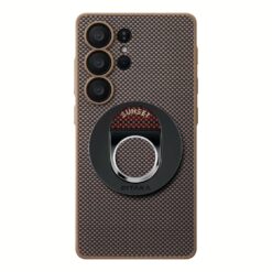 Pitaka รุ่น PIN Button - เคส Galaxy S25 Ultra - สี Black/Gold