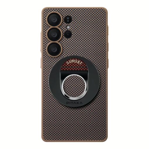 Pitaka รุ่น PIN Button - เคส Galaxy S25 Ultra - สี Black/Gold - Image 8