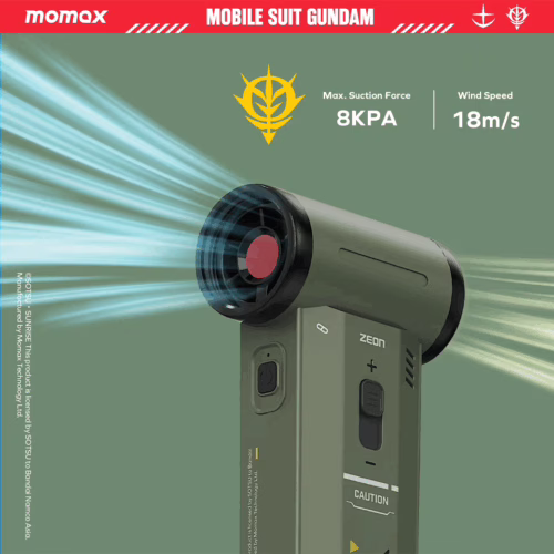 Momax รุ่น 1° Airo - พัดลม+ดูดฝุ่น แบบพกพา 2-in-1 - สี MS-06F-Green (Limited Edition)