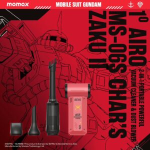 Momax รุ่น 1° Airo - พัดลม+ดูดฝุ่น แบบพกพา 2-in-1 - สี MS-06S-Red (Limited Edition)