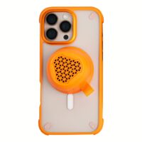 [Set] ลำโพง 1-VibeGo+เคส Momax รุ่น CaseFORM Air (Magnetic) - iPhone 16 Pro Max - สี Orange