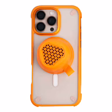 [Set] ลำโพง 1-VibeGo+เคส Momax รุ่น CaseFORM Air (Magnetic) - iPhone 16 Pro Max - สี Orange - Image 10