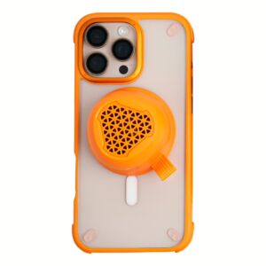 [Set] ลำโพง 1-VibeGo+เคส Momax รุ่น CaseFORM Air (Magnetic) - iPhone 16 Pro Max - สี Orange