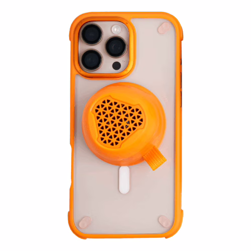 [Set] ลำโพง 1-VibeGo+เคส Momax รุ่น CaseFORM Air (Magnetic) - iPhone 16 Pro Max - สี Orange