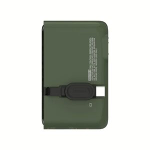 Momax หัวชาร์จ+หัวแปลงปลั๊กไฟ รุ่น 1-World+ Flow 4-Port 35W พร้อมสาย USB-C ในตัว - ลาย MS-06F-Green