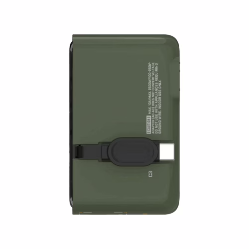 Momax หัวชาร์จ+หัวแปลงปลั๊กไฟ รุ่น 1-World+ Flow 4-Port 35W พร้อมสาย USB-C ในตัว - ลาย MS-06F-Green