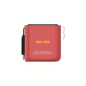 Momax หัวชาร์จ+หัวแปลงปลั๊กไฟ รุ่น 1-World+ Flow 4-Port 35W พร้อมสาย USB-C ในตัว - ลาย MS-06S-Red