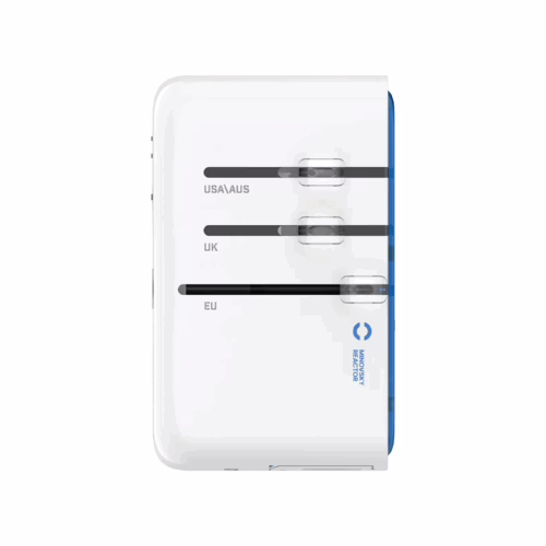 Momax หัวชาร์จ+หัวแปลงปลั๊กไฟ รุ่น 1-World+ Flow 4-Port 35W พร้อมสาย USB-C ในตัว - ลาย RX-78-2-White