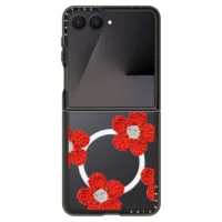 Casetify รุ่น Impact Case with Magnetic - เคส Galaxy Z Flip 7 - ลาย Chrochet Red