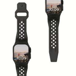 UAG รุ่น Monarch - สายนาฬิกา Apple Watch 42/44/45/49mm - สี Black/Black Titanium