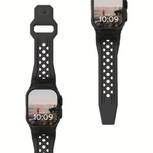 UAG รุ่น Monarch - สายนาฬิกา Apple Watch 42/44/45/49mm - สี Black/Black Titanium