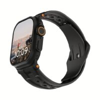UAG รุ่น Monarch - สายนาฬิกา Apple Watch 42/44/45/49mm - สี Black/Black Titanium