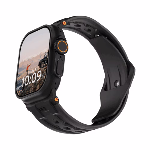 UAG รุ่น Monarch - สายนาฬิกา Apple Watch 42/44/45/49mm - สี Black/Black Titanium