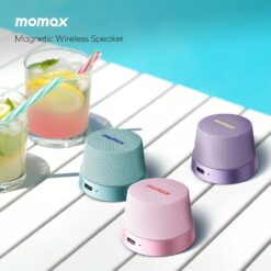 Momax รุ่น 1-Vibe Go - ลำโพง Magnetic - สี Blue