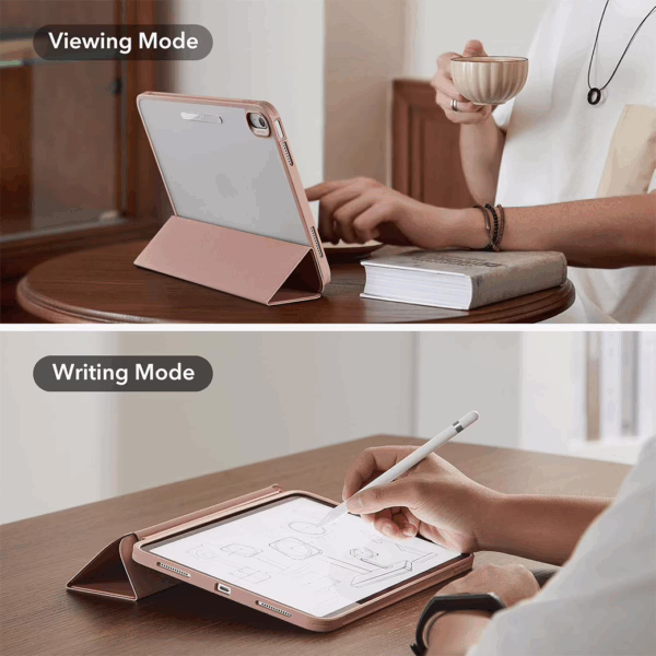 ESR รุ่น Ascend Hybrid - เคส iPad 11" (A16/2025), iPad 10.9" (10th/2022) - สี Rose Gold