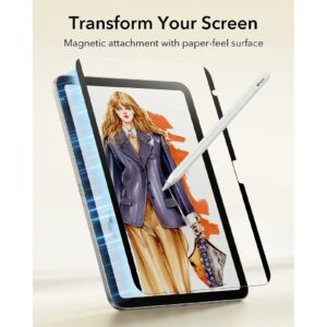 ESR รุ่น Paper-Feel Magnetic Screen Protector - ฟิล์มหน้าจอ iPad 11" (A16/2025), iPad 10.9" (10th/2022) - สี Clear