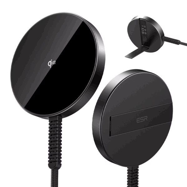 ESR รุ่น Qi2 Mini Wireless Charger (Halolock) - แท่นชาร์จไร้สาย - สี Black