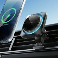 ESR รุ่น Qi2 Wireless Car Charger with CryoBoost (HaloLock) - แท่นชาร์จไร้สายในรถ - สี Frosted Onyx