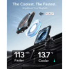 ESR รุ่น Qi2 Wireless Car Charger with CryoBoost (HaloLock) - แท่นชาร์จไร้สายในรถ - สี Frosted Onyx