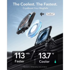 ESR รุ่น Qi2 Wireless Car Charger with CryoBoost (HaloLock) - แท่นชาร์จไร้สายในรถ - สี Frosted Onyx - Image 4
