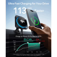 ESR รุ่น Qi2 Wireless Car Charger with CryoBoost (HaloLock) - แท่นชาร์จไร้สายในรถ - สี Frosted Onyx - Image 5