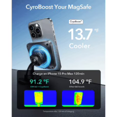 ESR รุ่น Qi2 Wireless Car Charger with CryoBoost (HaloLock) - แท่นชาร์จไร้สายในรถ - สี Frosted Onyx - Image 6