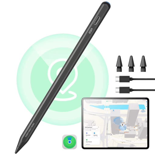 ESR รุ่น Geo Digital Pencil (Find My) - ปากกา iPad - สี Black