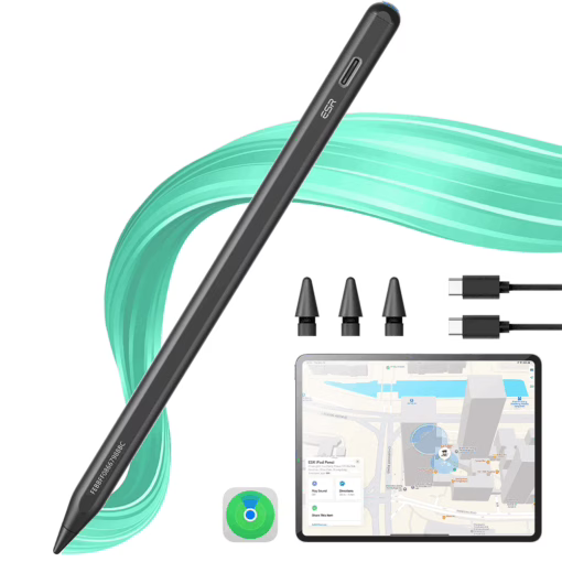 ESR รุ่น Geo Digital Pencil (Find My) - ปากกา iPad - สี Black