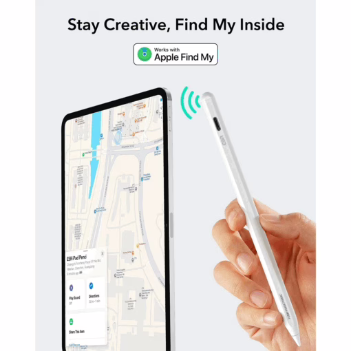 ESR รุ่น Geo Digital Pencil (Find My) - ปากกา iPad - สี White
