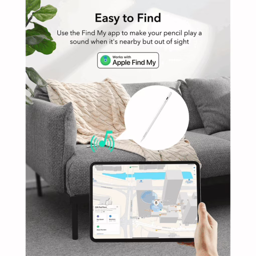 ESR รุ่น Geo Digital Pencil (Find My) - ปากกา iPad - สี White