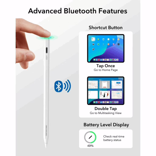 ESR รุ่น Geo Digital Pencil (Find My) - ปากกา iPad - สี White