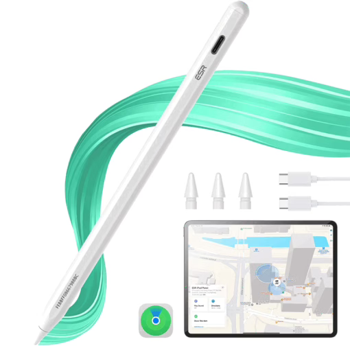 ESR รุ่น Geo Digital Pencil (Find My) - ปากกา iPad - สี White