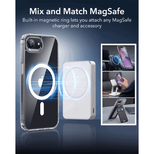 ESR รุ่น Classic Hybrid Case (HaloLock) - เคส iPhone 16e - สี Clear