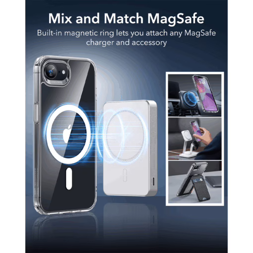 ESR รุ่น Classic Hybrid Case (HaloLock) - เคส iPhone 16e - สี Clear