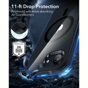 ESR รุ่น Classic Hybrid Case (HaloLock) - เคส iPhone 16e - สี Clear Black